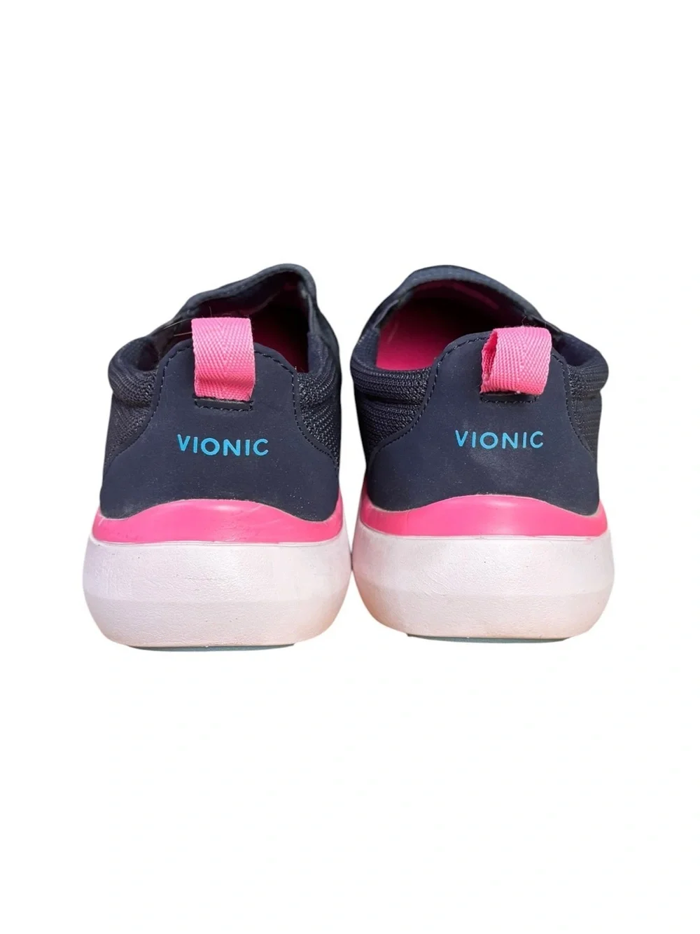 Vionic Vortex Zeta Slip-On Sneakers – Navy Blue & Pink | Women’s Size 9